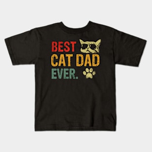 Best Cat Dad Ever Kids T-Shirt